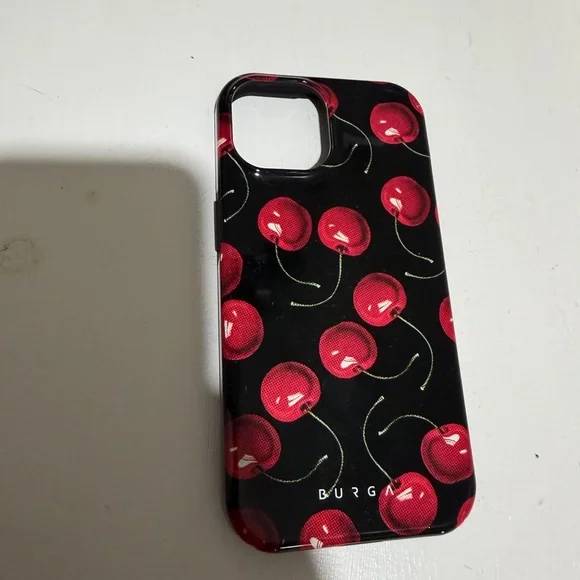 CHERRY PATTERN PHONE CASE — IPHONE 15 - Picture 4 of 5
